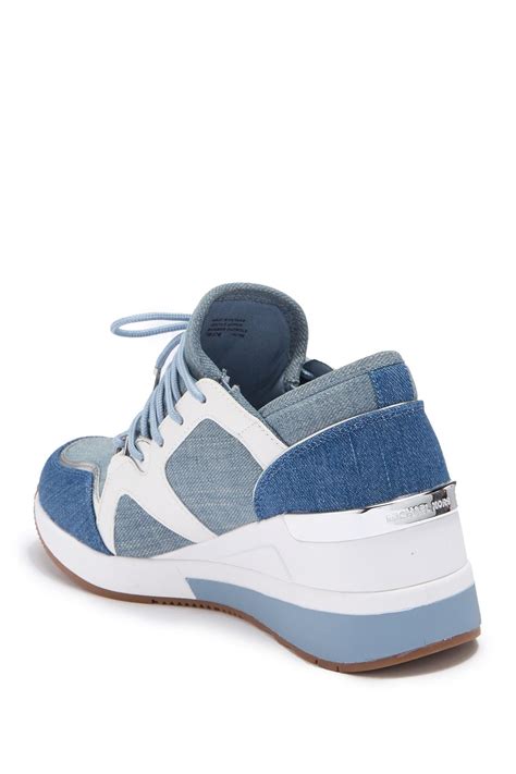 michael kors sneaker liv|Michael Kors denim sneakers.